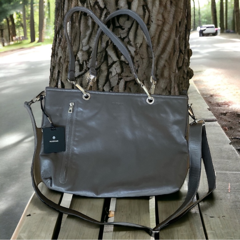 Rudsak Pamela Grey Crossbody Leather Purse